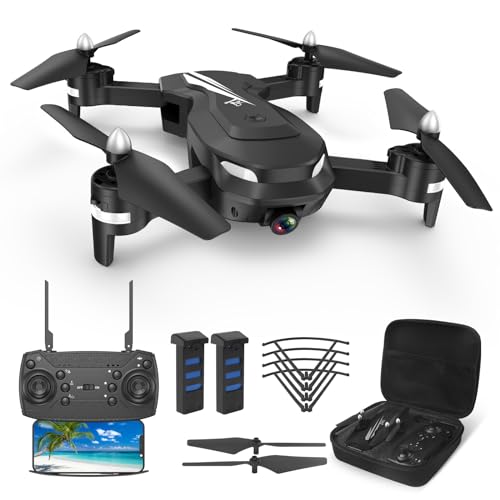 Drone with Camera - T26 1080P HD RC Mini Drone, Fpv Drones for Adults, With WiFi Video, Altitude Hold, Headless Mode, 3D Flip, Gravity Sensor, One Key Take Off/Landing for Kids or Beginners