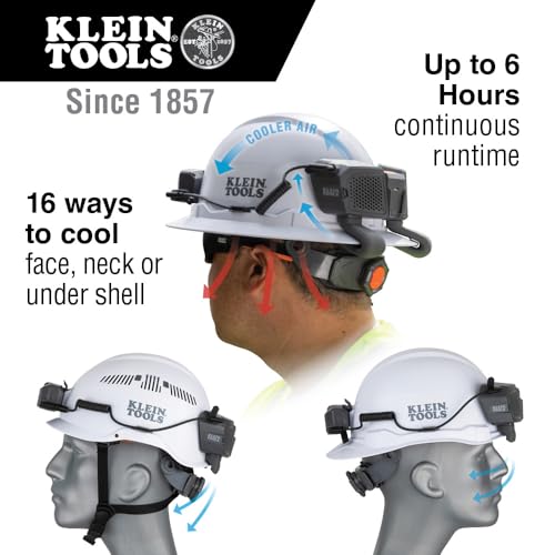 Klein Tools 29025 Rechargeable Lithium-ion Portable Battery to Power Klein Tools Hard Hat Cooling Fan Cat. No. 60155