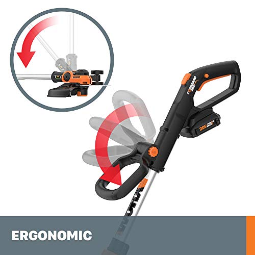 Worx 20V 12" Cordless GT 3.0 String Trimmer & Edger Weed Trimmer (Batteries & Charger Included) - WG163