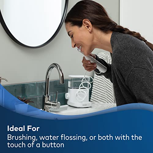 Waterpik Sonic-Fusion 2.0 Professional Flossing Toothbrush, Electric Toothbrush and Water Flosser Combo In One, White