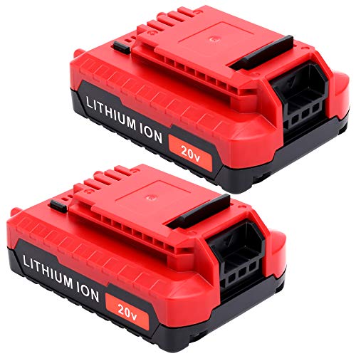 ELEFLY 2 Pack 20V Max 3.0Ah Battery Replacement for Porter Cable 20V Lithium Battery PCC680L PCC681L PCC682L PCC685L PCC660B PCC790B 20V Cordless Power Tools Battery