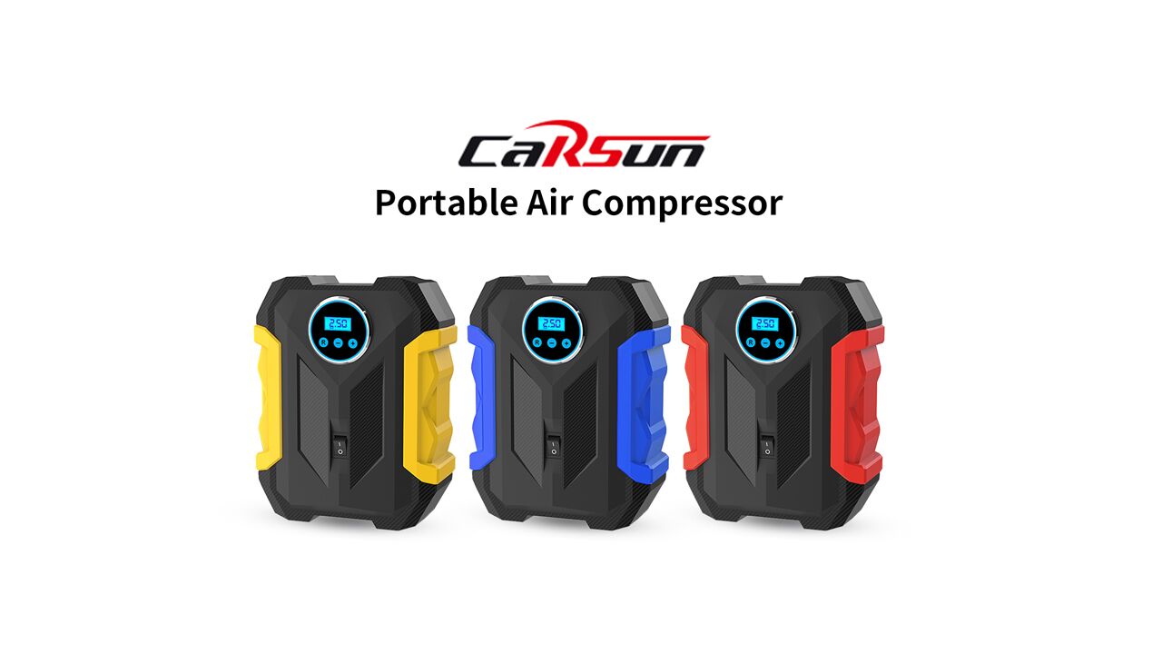 Digital Air Compressor for Car Auto Pump Portable Tire Inflator with LED Light DC 12V