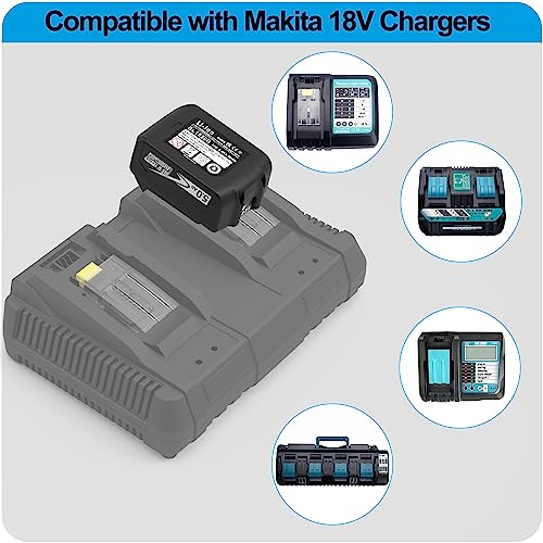 rebicacate 5.0ah 18V Replacement Batteries for Makita 18v Battery BL1840 BL1850 BL1860, Compatible with Makita 18v Cordless Tools and Chargers