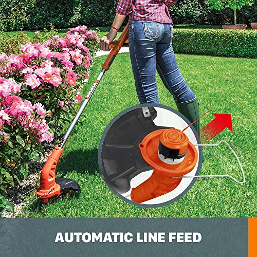 Worx String Trimmer Cordless & Edger 20V 10" - 12" Weed Trimmer PowerShare (Battery & Charger Included) WG154